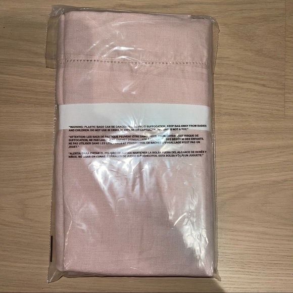 Pottery Barn Soft Rose Belgian Flax Linen Sham Std - Picture 3 of 3